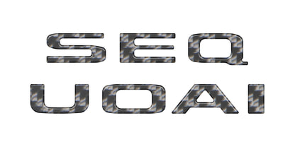 Rear Hatch Letter Overlays Fits 2023-2026 Toyota Sequoia