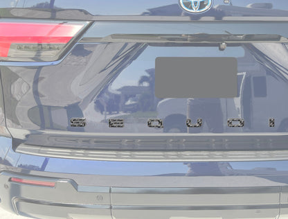 Rear Hatch Letter Overlays Fits 2023-2026 Toyota Sequoia