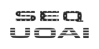 Rear Hatch Letter Overlays Fits 2023-2026 Toyota Sequoia
