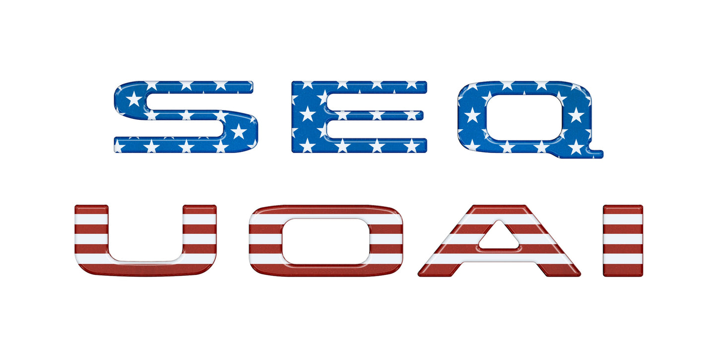 Rear Hatch Letter Overlays Fits 2023-2026 Toyota Sequoia