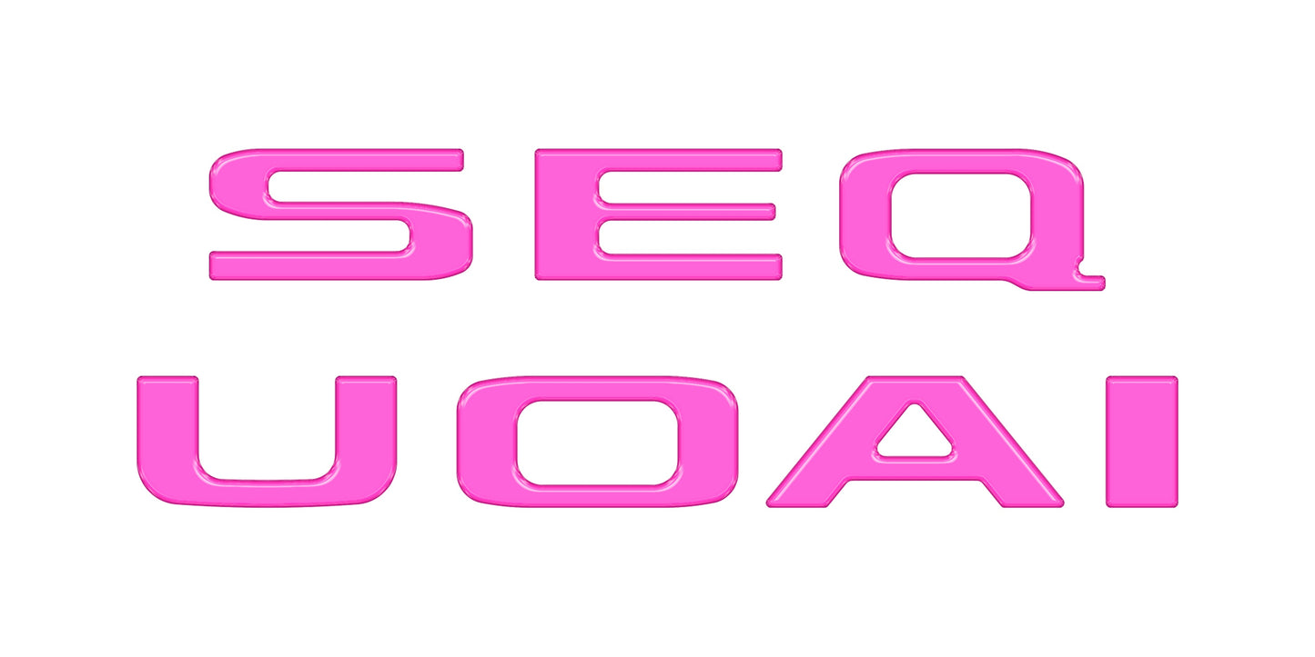 Rear Hatch Letter Overlays Fits 2023-2026 Toyota Sequoia
