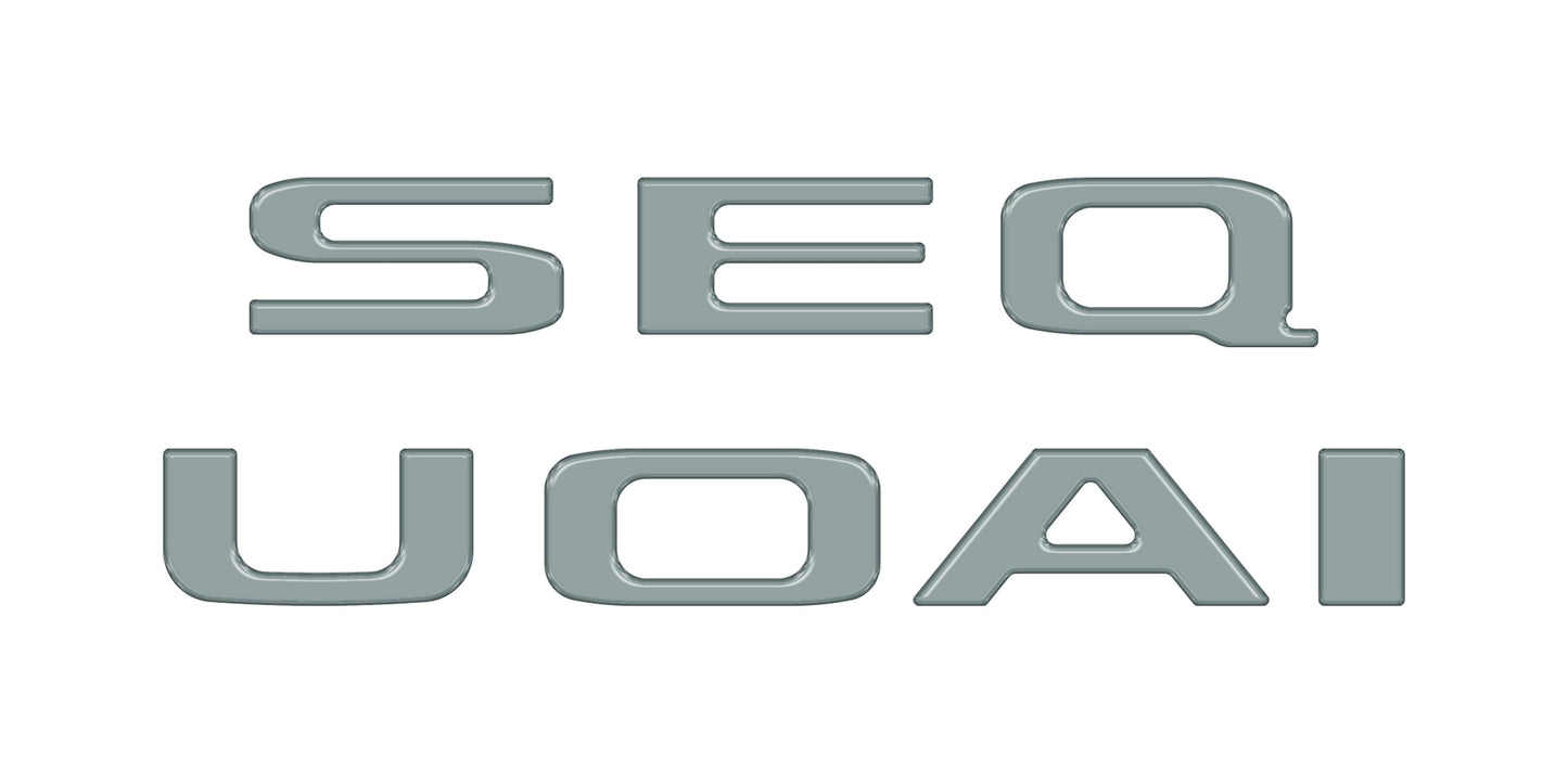 Rear Hatch Letter Overlays Fits 2023-2026 Toyota Sequoia