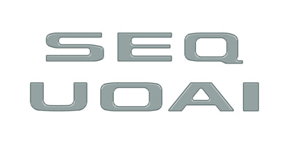 Rear Hatch Letter Overlays Fits 2023-2026 Toyota Sequoia