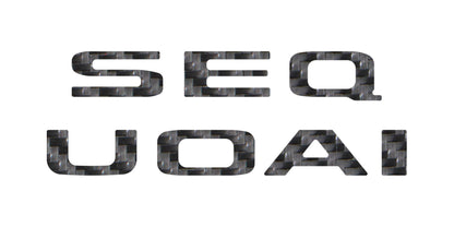 Rear Hatch Letter Overlays Fits 2023-2026 Toyota Sequoia