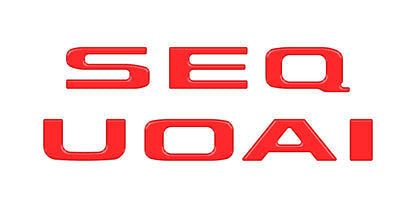 Rear Hatch Letter Overlays Fits 2023-2026 Toyota Sequoia