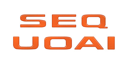 Rear Hatch Letter Overlays Fits 2023-2026 Toyota Sequoia