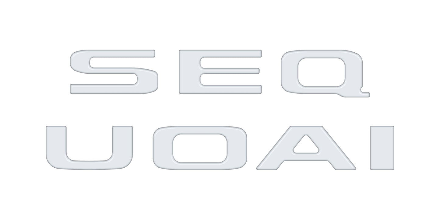 Rear Hatch Letter Overlays Fits 2023-2026 Toyota Sequoia