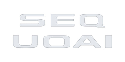 Rear Hatch Letter Overlays Fits 2023-2026 Toyota Sequoia