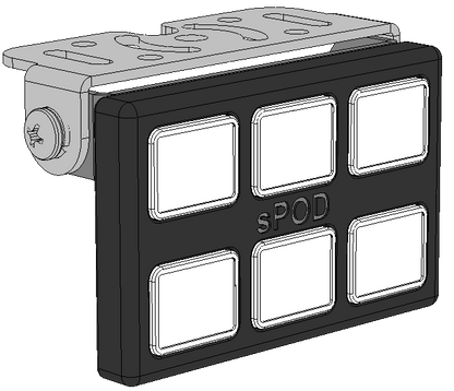 SourceLT w/ Mini6 for Universal w/ 36 Inch Battery Cables sPODS