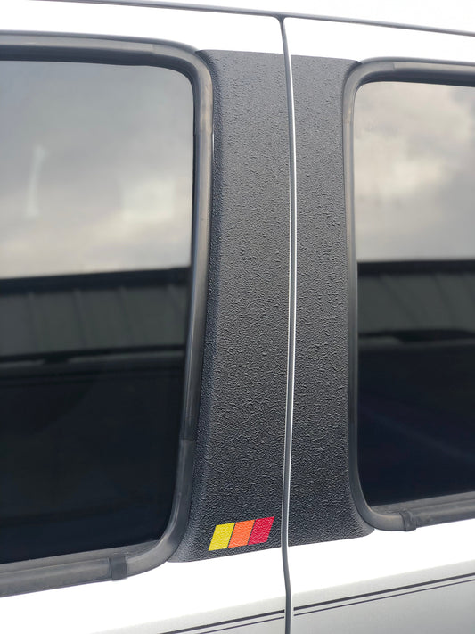 Textured Door Pillar Protection Overlays Fits 2005-2015 Toyota Tacoma