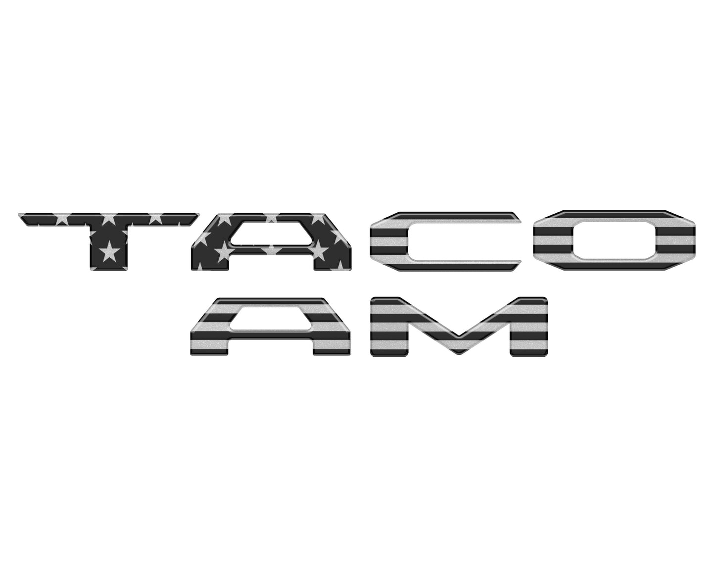 Tailgate Letter Inserts Fits 2024-2026 Toyota Tacoma