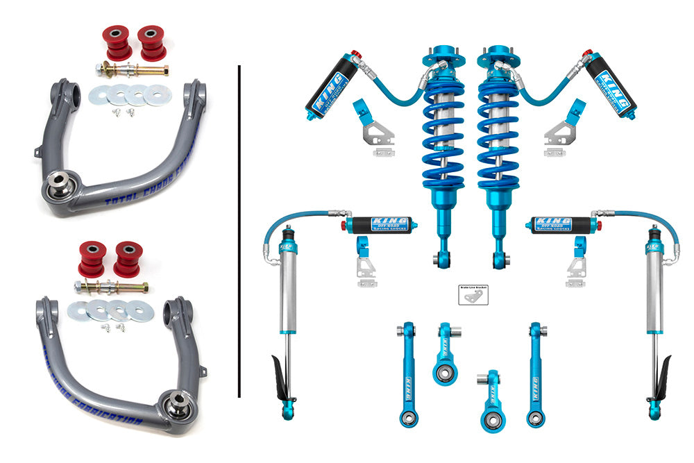 LIFT KIT W/ FRONT & REAR 2.5 INCH DIAMETER ADJUSTABLE KING SHOCKS <br>- 4TH GEN TACOMA