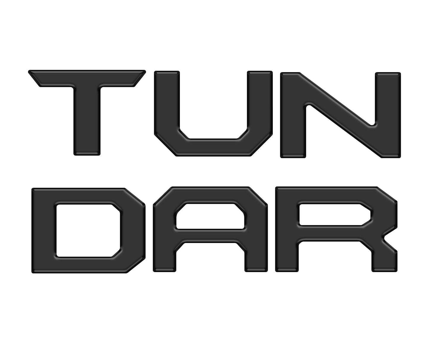 Tailgate Letter Inserts Fits 2014-2021 Toyota Tundra