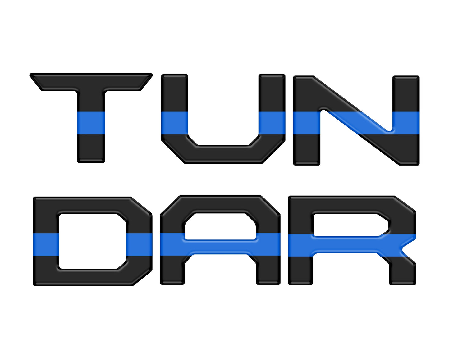 Tailgate Letter Inserts Fits 2014-2021 Toyota Tundra