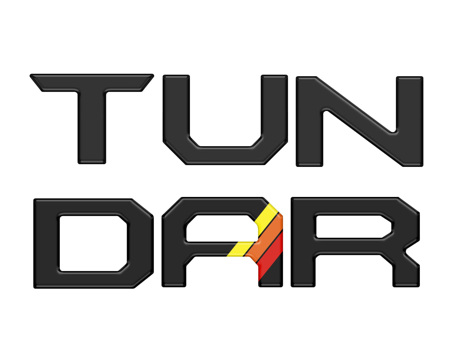 Tailgate Letter Inserts Fits 2014-2021 Toyota Tundra