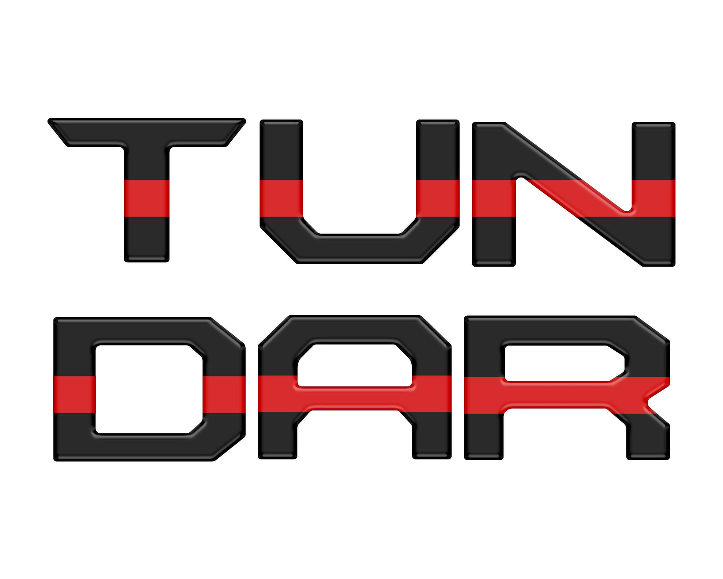 Tailgate Letter Inserts Fits 2014-2021 Toyota Tundra