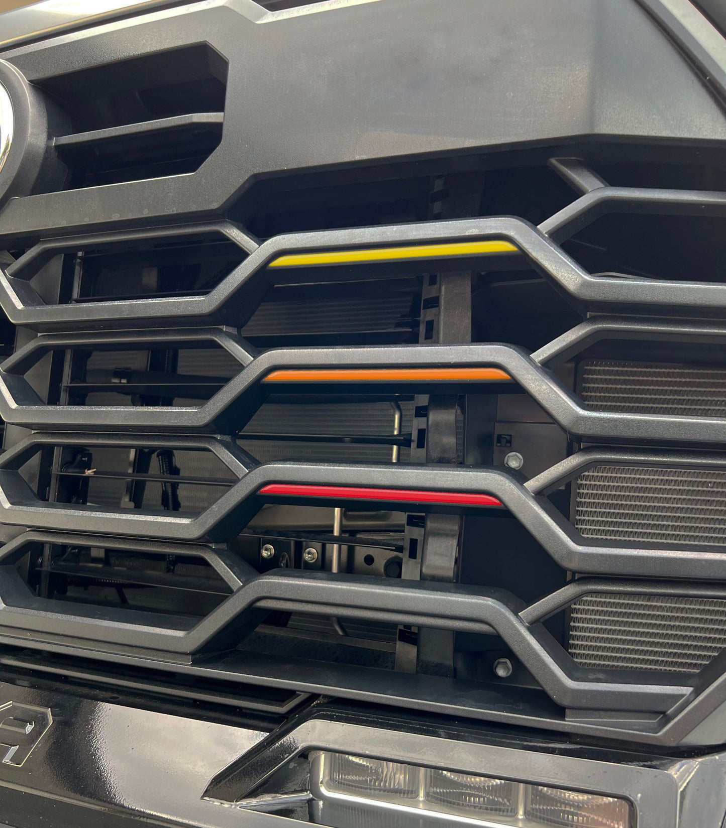 TRD Grille TRI-Color Line Inserts Fits 2022-2026 Toyota Tundra & 2023-2026 Toyota Sequoia