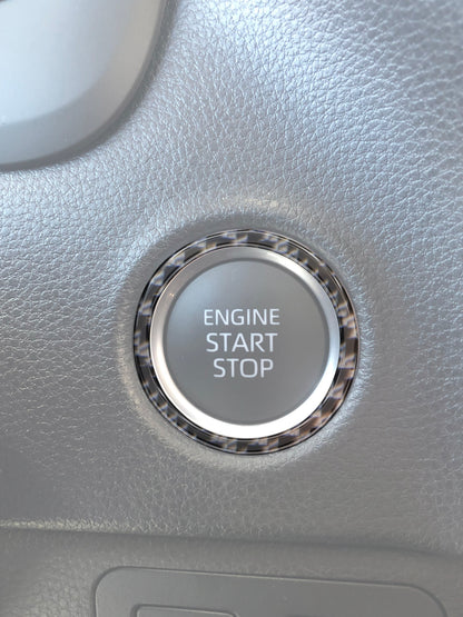 Push to Start Button Accent Trim Fits 2022-2026 Toyota Tundra & 2023-2026 Toyota Sequoia