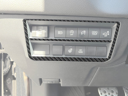 Dim Switch Panel Accent Overlays Fits 2022-2026 Toyota Tundra & 2023-2026 Toyota Sequoia