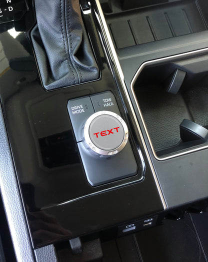 Badge for Drive Mode Selector Dial Fits 2022-2026 Toyota Tundra & 2023-2026 Toyota Sequoia