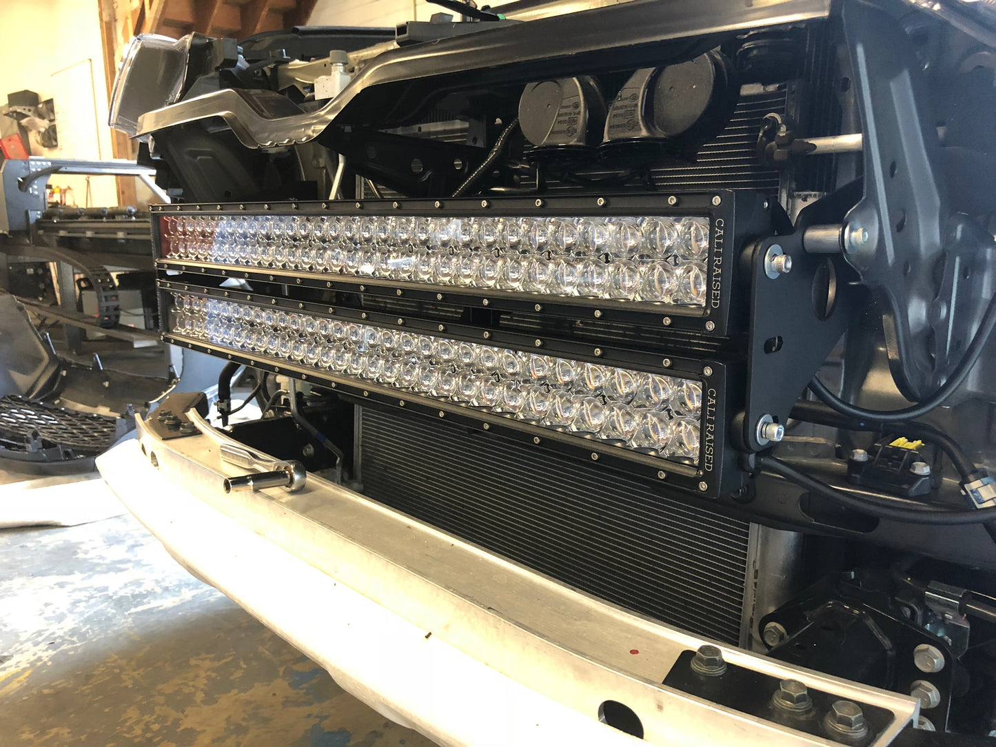 32" Hidden Grille LED Light Bar Brackets Kit Fits 2014-2024 Toyota 4Runner
