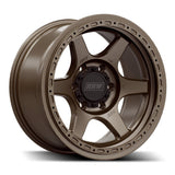 RR2-H FLOW FORMED 17x8.5 Hybrid Beadlock | MATTE BRONZE