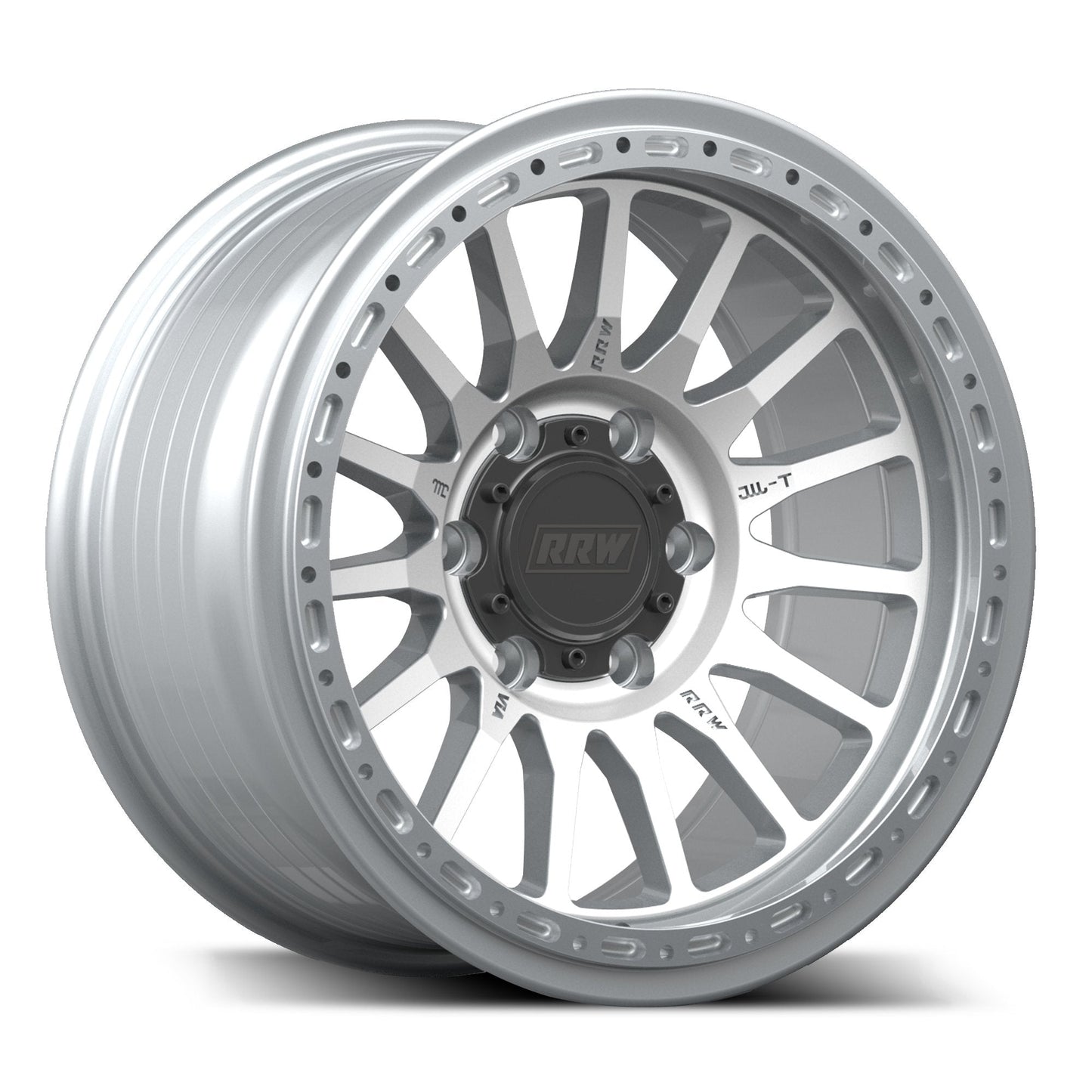 RR7-H FLOW FORMED Hybrid Beadlock Wheel | BRUSHED ALUMINUM