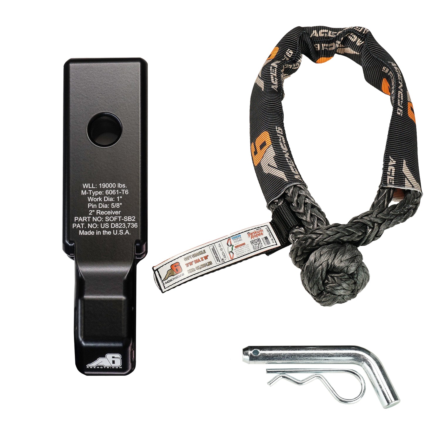 Soft Shackle Block 2 Inch Assembly