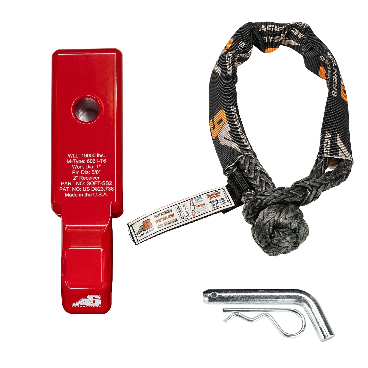 Soft Shackle Block 2 Inch Assembly